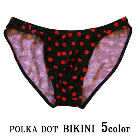 楽天市場POLKA DOT BIKINI メンズビキニブリーフ 色 S M L LL 返品不可 SURYA スーリヤ ステニック プリント生地STHENIC