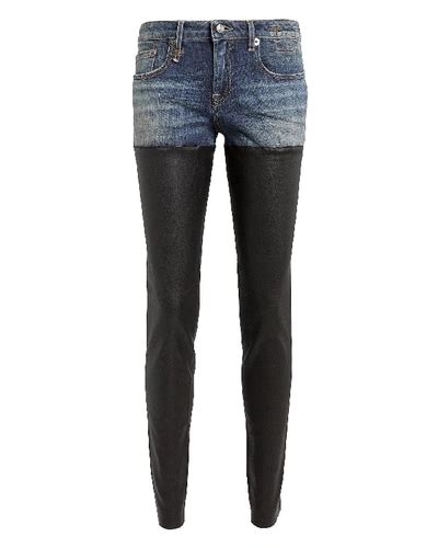 R13 Leather Chap Jeans In Bedford Modesens
