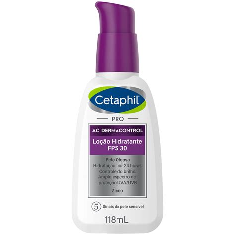 Cetaphil Hidratante Pele Oleosa - Cetaphil Pro AC Dermacontrol Loção Hidratante Facial Pele Oleosa 118ml ...