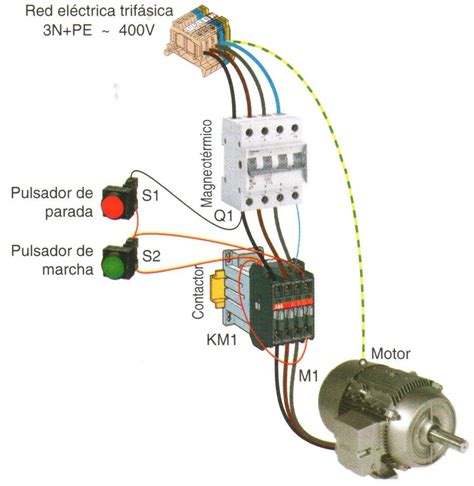 Diagrama Electrico De Arranque Arranque Trifasico Paro Pulsa