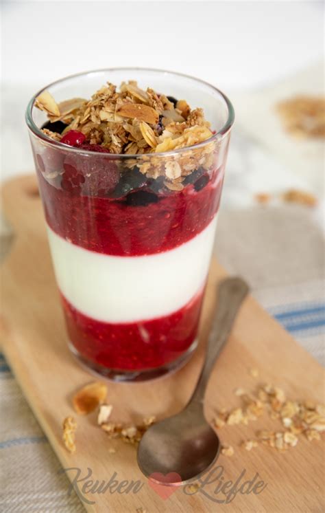 Ontbijt Trifle Met Yoghurt En Granola Keukenliefde