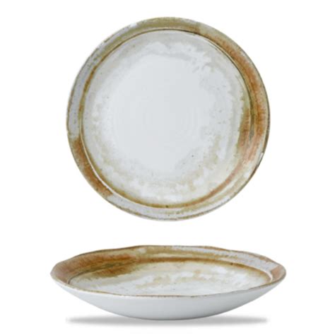 Assiette Coupe Creuse Rond Beige Porcelaine Vitrifi E Cm Finca