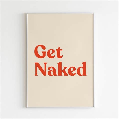 Get Naked Print Etsy Australia