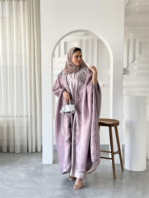 Nude Embroidery Bronzed Abaya