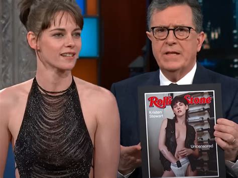 Kristen Stewart Slams Criticism Of Rolling Stone Cover Stephen Colbert Says Cbs Asked Him Not