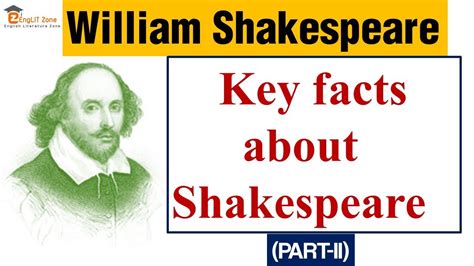 William Shakespeare Life Works Key Facts About William Shakespeare