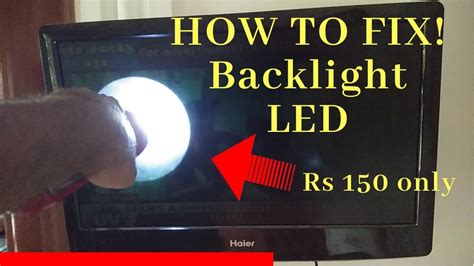 How To Fix Led Tv Black Screen No Backlight Problem Tv Disassembly Otosection