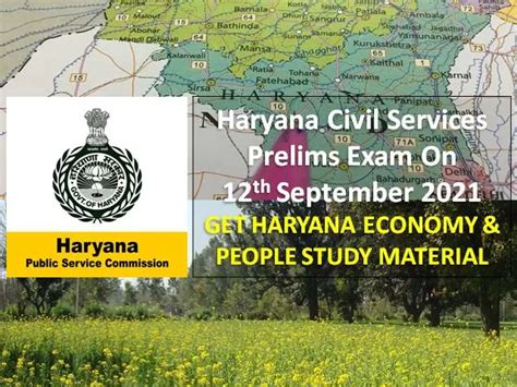 Hpsc Hcs Prelims Exam Haryana Economy People Study Material Get