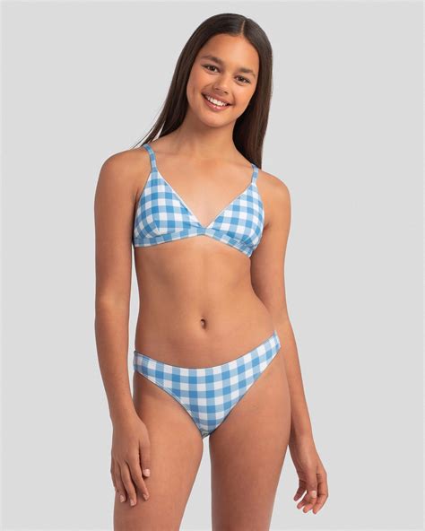Shop Topanga Girls Dion Bikini Set In Blue Fast Shipping Easy Returns City Beach Australia