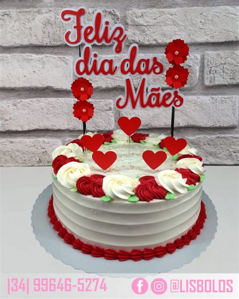 Bolo Dia Das Mães Chantilly - Bolo decorado para o Dia das Mães | Bolo de dia das mães chantilly ...