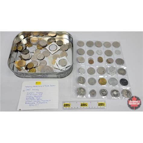 Large Collection Of Trade Dollars Tokens Medallions 100 Total