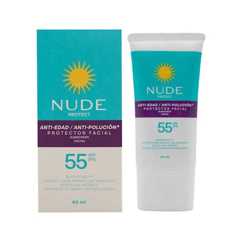 Protector Solar Nude Facial Antiedad X Ml
