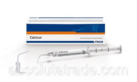 CALCICUR (КАЛЬЦИКУР) шприц 2 мл. - паста на основе гидроокиси кальция ...