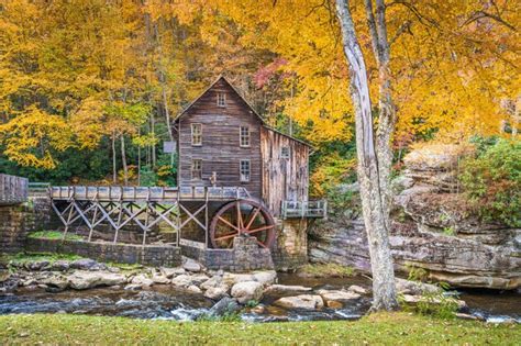 Premium Photo Babcock State Park West Virginia Usa At Glade Creek