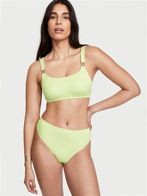 Buy The Wave High Waist Cheeky Bikini Bottom Order Undefined Online Victoria S Secret Us