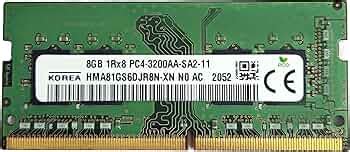 Original 8GB DDR4 3200Mhz HMA81GS6DJR8N-XN (Korea) SODIMM Laptop RAM ...