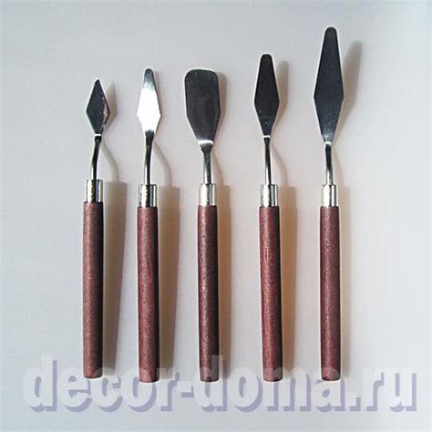 Набор мастихинов классический, круглые ручки, 5 шт., купить, заказать с ...