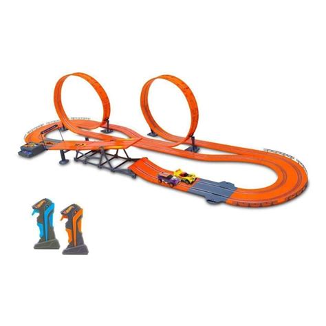 Pista Autorama Hot Wheels Track Set Zero Gravity 7 6 Metros 2 Carrinhos 2 Controles Indicado