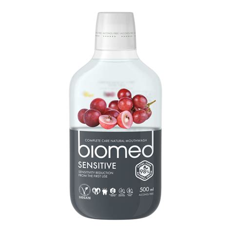 Biomed Sensitive ústní voda 500ml - pasta-splat.cz - dokonalé pasty pro ...