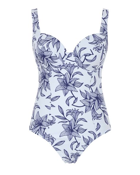 Paloma Balconnet Swimsuit Capri Print Tkd Lingerie