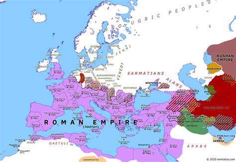 pax romana historical atlas  europe summer  omniatlas