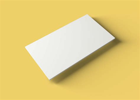 single business card mockup