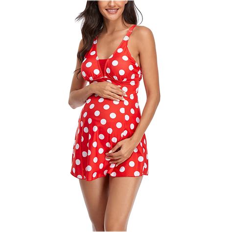 Dihao Maternity Bikini For Women Women S Summer Beach Swimsuit Sexy One Piece Stripe Print