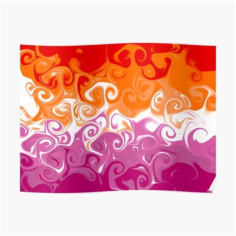 Lesbian Pride Flag Poster For Sale By Ffdigistudios Redbubble