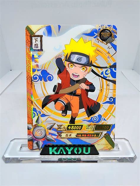 Naruto Tgr Gold Transparent Foil Kayou Official Naruto Card Tcg Nr Tgr