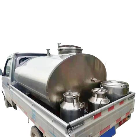 Truck Mounted Movable Stainless Steel Transport Milk Tank Insulated