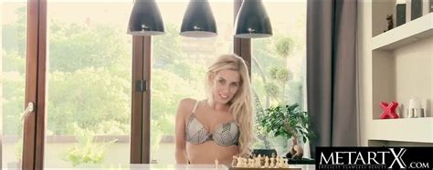 Blonde With A Nose Piercing Masturbates On The Table ZB Porn