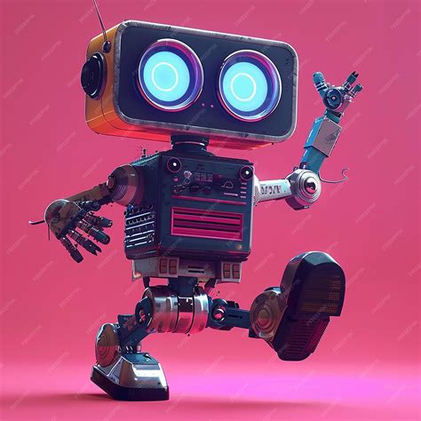 Premium Photo | Robotic Rendition Animated GIF of a Robot Bustling