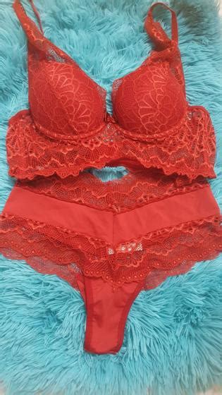 Conjunto calcinha e sutiã Boutique langerie Conjunto de Lingerie Magazine Luiza