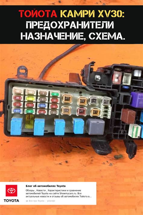 Toyota Camry 30 Fuses: Purpose and Diagram