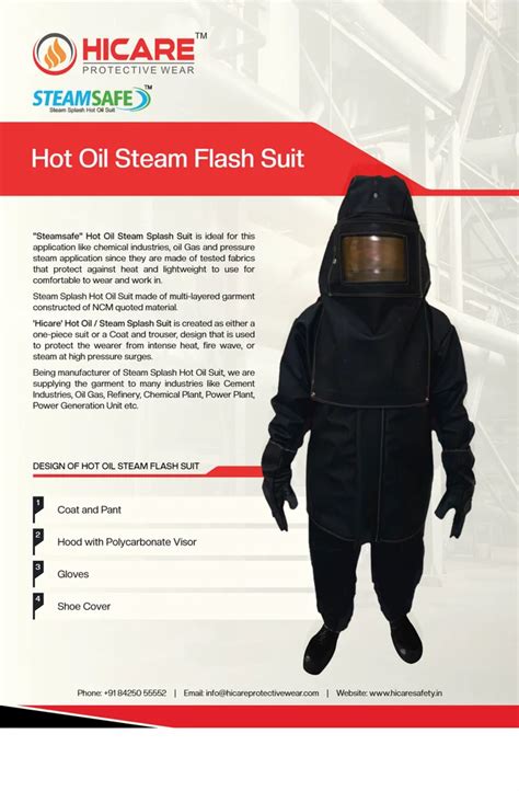 Hot Oil Steam Flash Suit Manufacturer From Navi Mumbai