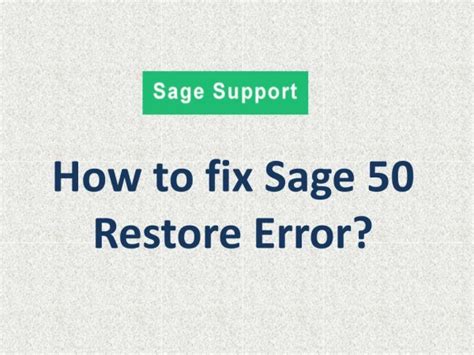 Ppt Sage 50 Error Code 1721 Fix Sage 50 Accounts Installation Powerpoint Presentation Id8020340