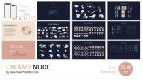 Creamy Nude Fashion Powerpoint Template