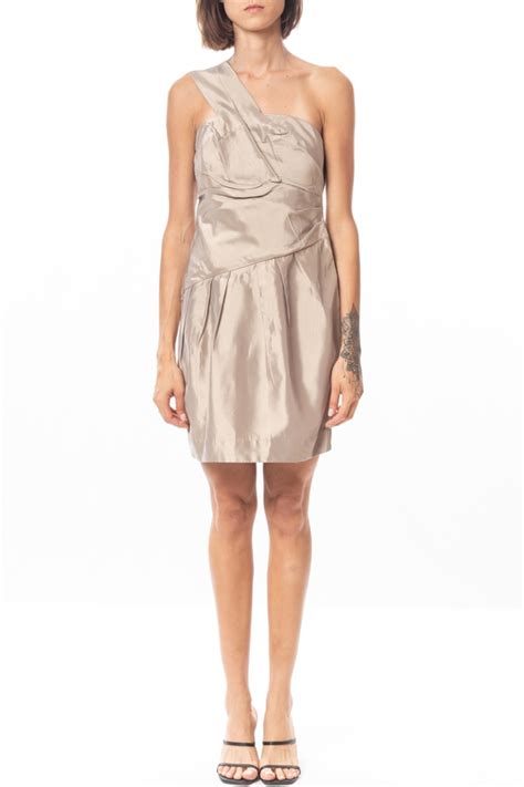 Dress Go Vestido Curto Crepe Nude Dg Aluguel De Vestidos De Festa