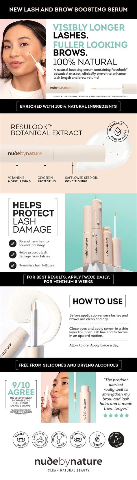 Buy Nude By Nature Lash And Brow Boosting Serum Ml Online At Chemist Warehouse