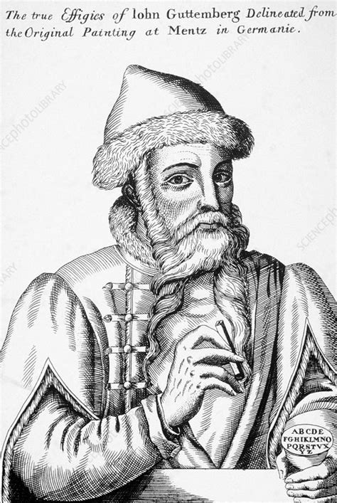 johannes guttenberg stock image  science photo library