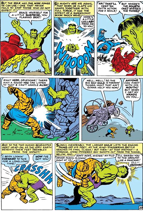 Clobbering Times: A History of Hulk vs. Thing Battles