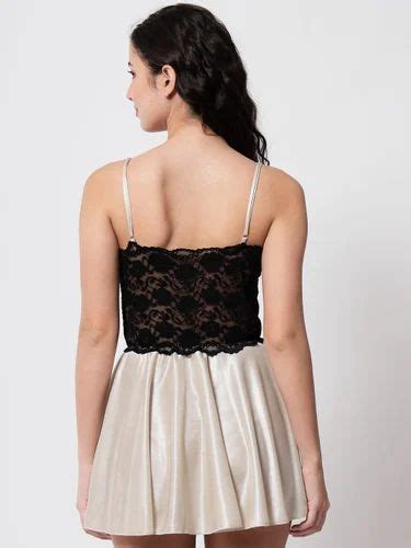 Hot Satin And Lace Honeymoon Babydoll Bikini Dress 07ac S 10xl At Rs 749 00 Night Dress Set