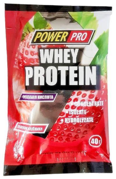 Протеин Power Pro Whey Protein, 40 гр., банан — купить в интернет ...