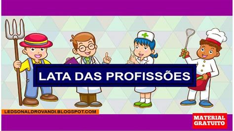 Recursos e atividades do Ledson Aldrovandi Lata das profissões