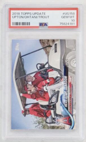 Topps Update Shohei Ohtani Rc Justin Upton Mike Trout Us Psa