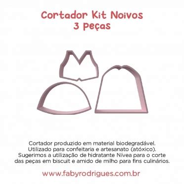 Cortador Kit Noivos Cd Faby Rodrigues