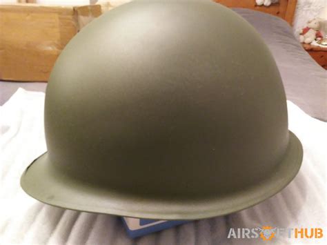 Replica Steel M1 Helmet - Airsoft Hub Buy & Sell Used Airsoft Equipment ...