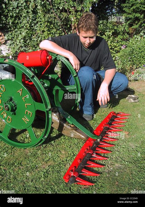 An Allen Scythe Vintage Grass Cutter Stock Photo Alamy