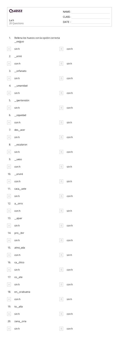 Letra H Para Primero De Primaria Fichas De Trabajo My Xxx Hot Girl My