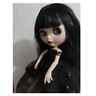 Blythe Factory Nude Doll Black Skin Red Purple Hair Jointed Body